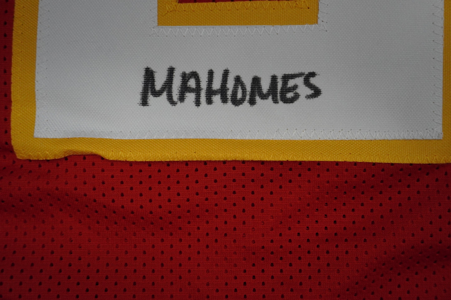 PAT PATRICK MAHOMES SR KANSAS CITY CHIEFS SIGNED JERSEY w/OG MVPMAKER BAS