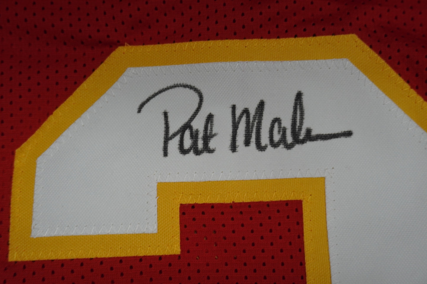 PAT PATRICK MAHOMES SR KANSAS CITY CHIEFS SIGNED JERSEY w/OG MVPMAKER BAS