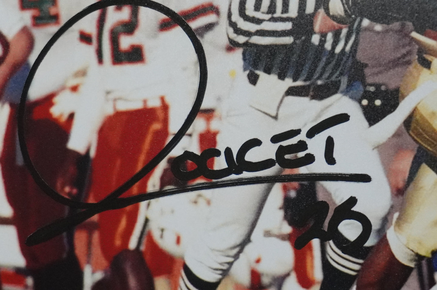 RAGHIB "ROCKET" ISMAIL SIGNED 8x10 Notre Dame BAS COA