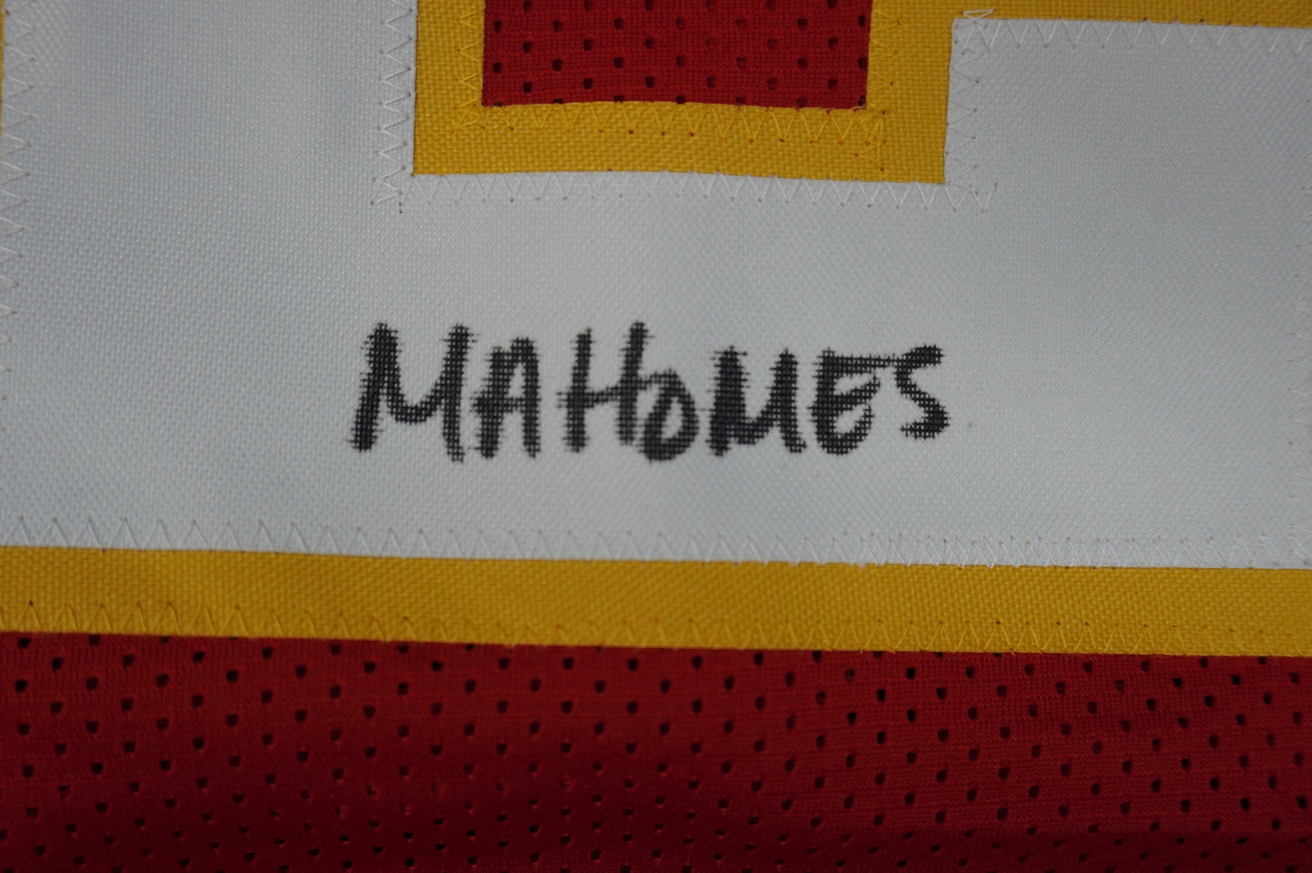 PAT PATRICK MAHOMES SR KANSAS CITY CHIEFS SIGNED JERSEY w/OG MVPMAKER BAS