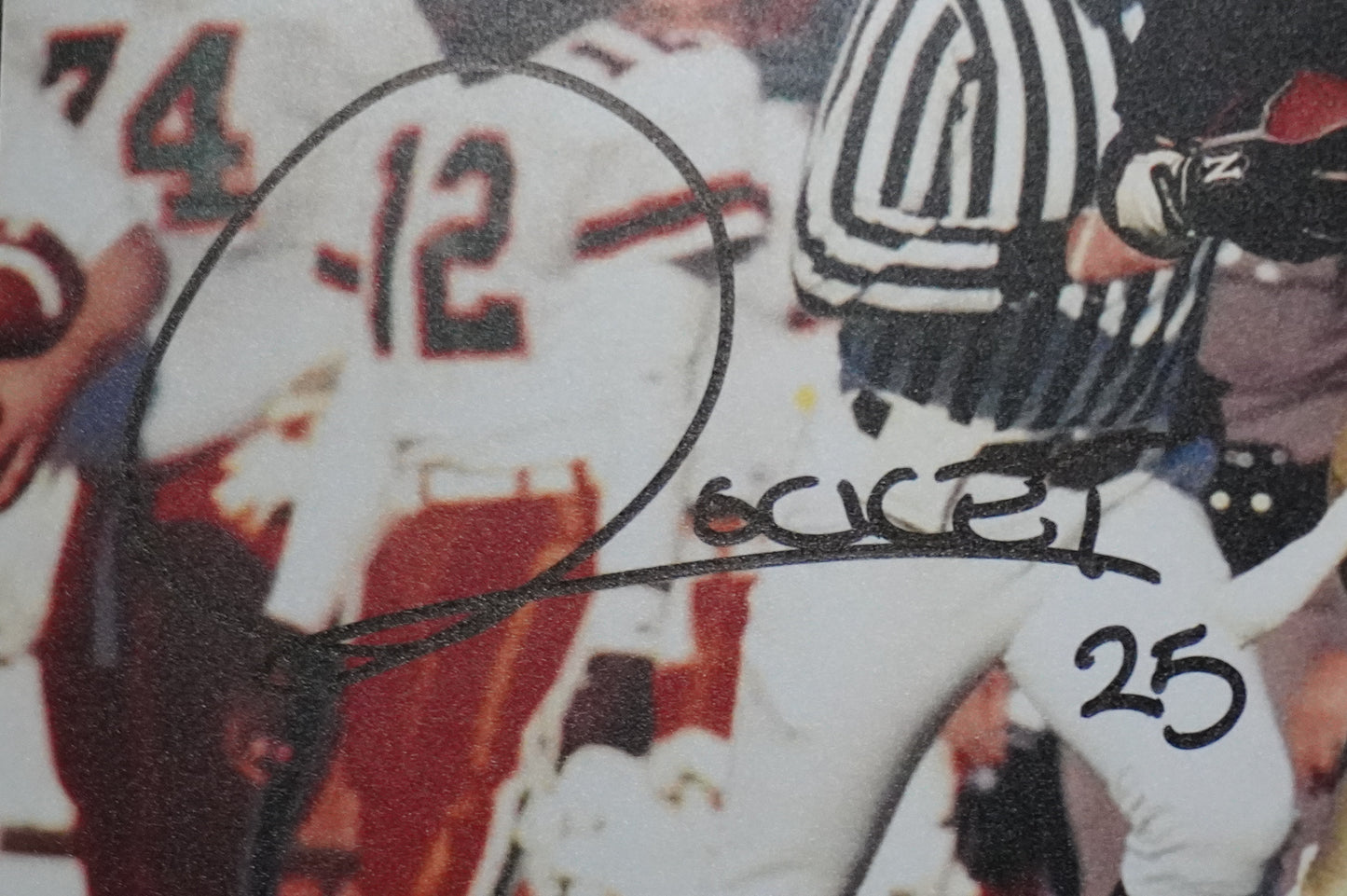 RAGHIB "ROCKET" ISMAIL SIGNED 8x10 Notre Dame BAS COA