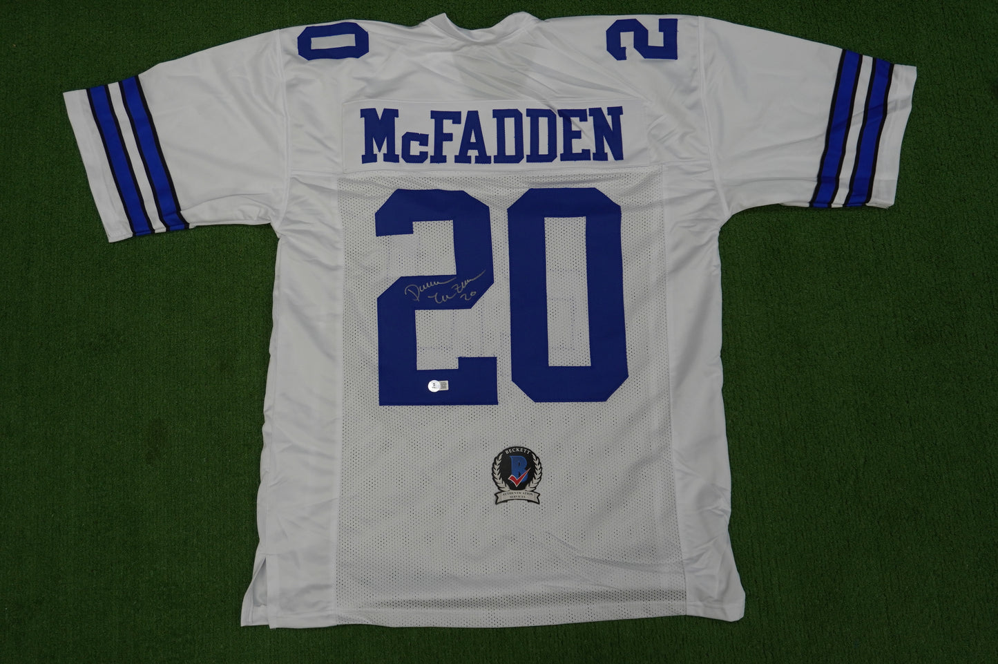 DARREN McFADDEN DALLAS COWBOYS SIGNED JERSEY Arkansas Razorbacks XL BAS