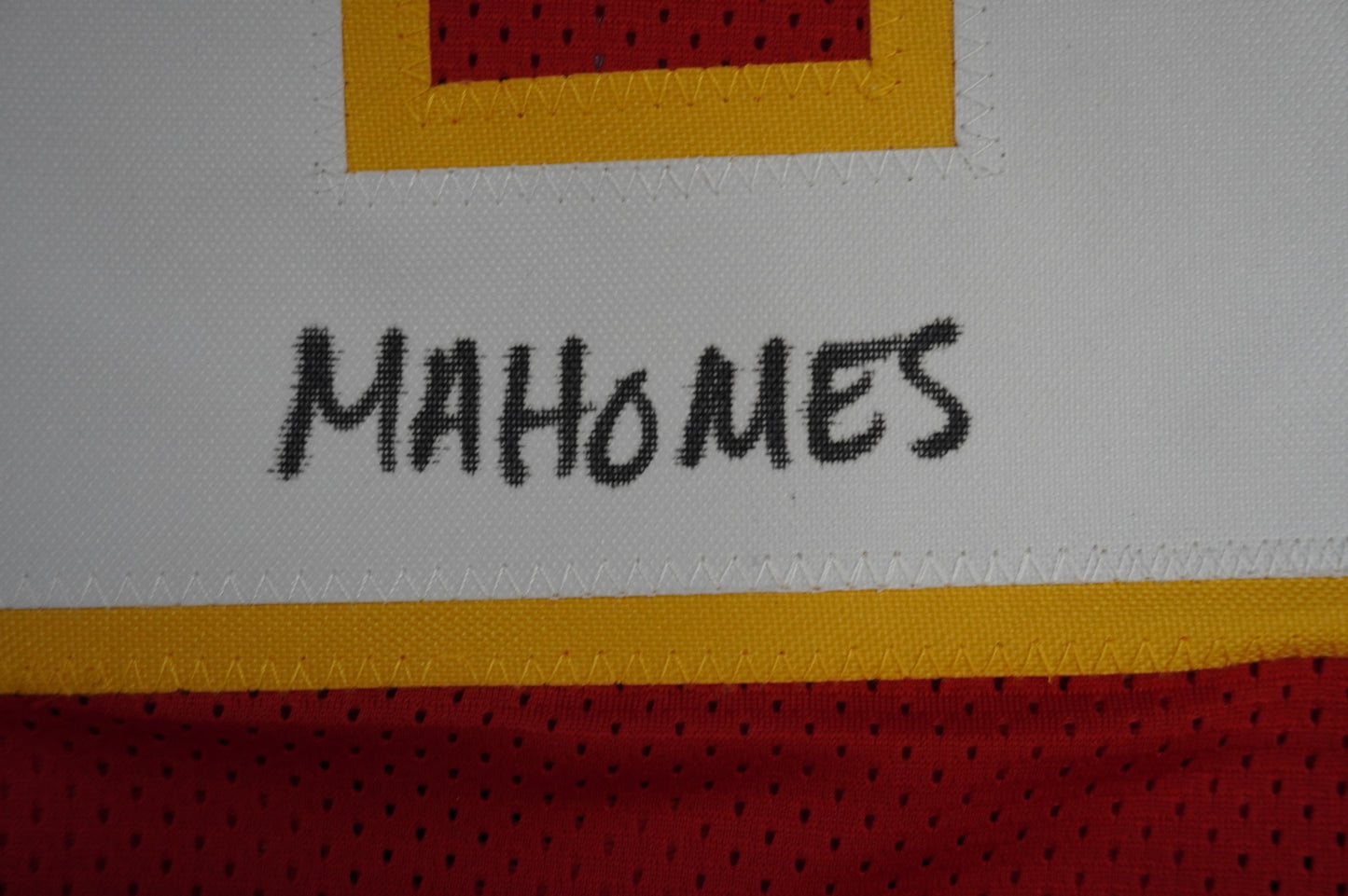 PAT PATRICK MAHOMES SR KANSAS CITY CHIEFS SIGNED JERSEY w/OG MVPMAKER BAS