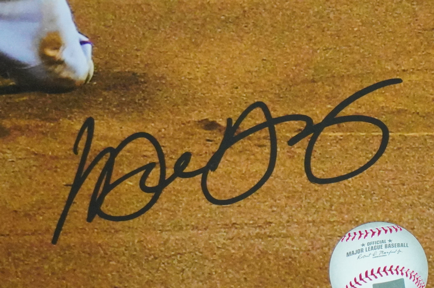 MICHAEL YOUNG TEXAS RANGERS Signed 8x10 Photo BAS COA