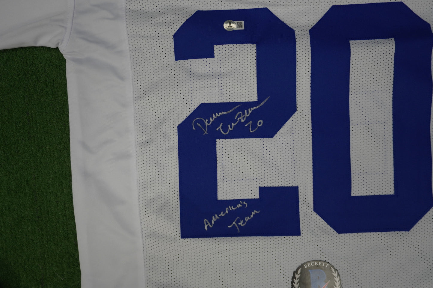 DARREN McFADDEN DALLAS COWBOYS SIGNED JERSEY w/Americas Team XL BAS