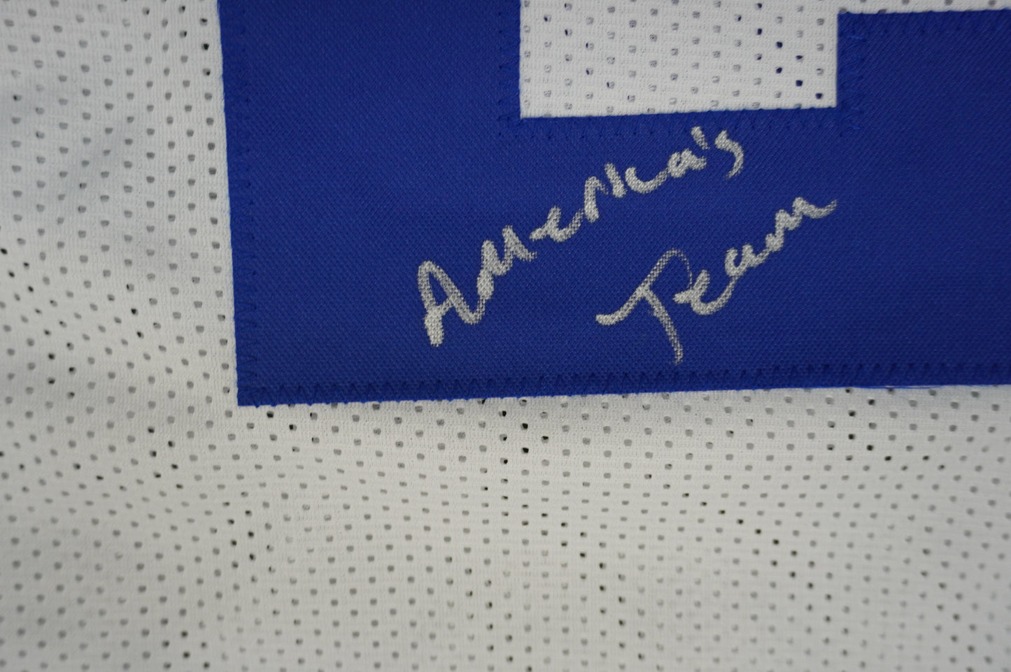 DARREN McFADDEN DALLAS COWBOYS SIGNED JERSEY w/Americas Team XL BAS