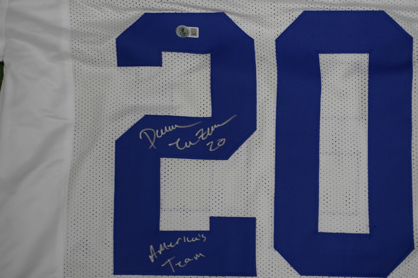 DARREN McFADDEN DALLAS COWBOYS SIGNED JERSEY w/Americas Team XL BAS