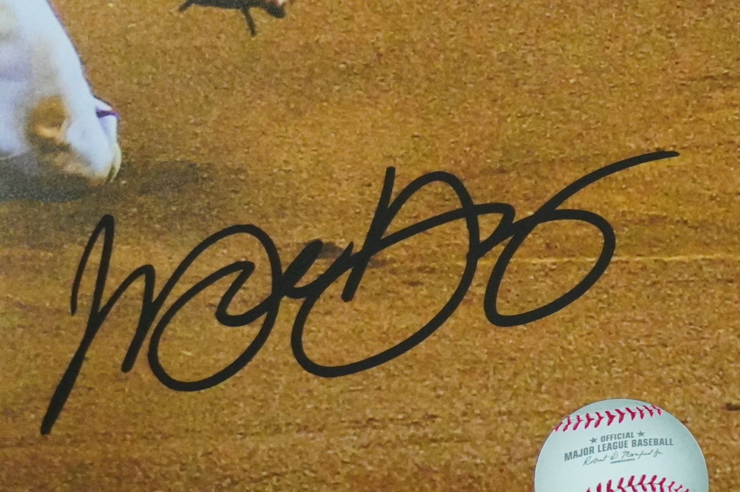 MICHAEL YOUNG TEXAS RANGERS Signed 8x10 Photo BAS COA