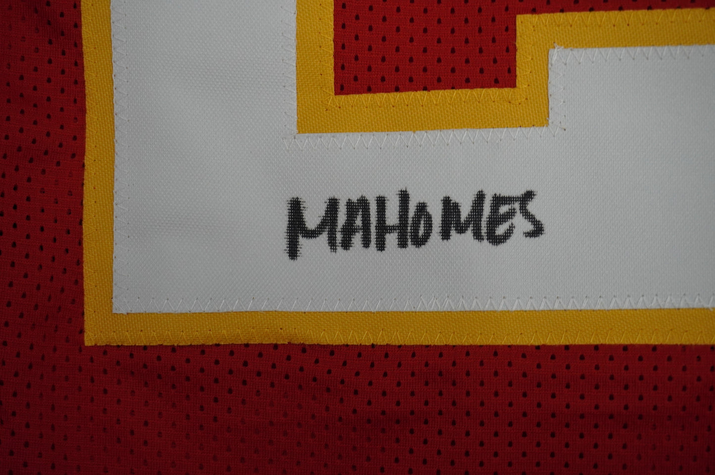 PAT PATRICK MAHOMES SR KANSAS CITY CHIEFS SIGNED JERSEY w/OG MVPMAKER BAS