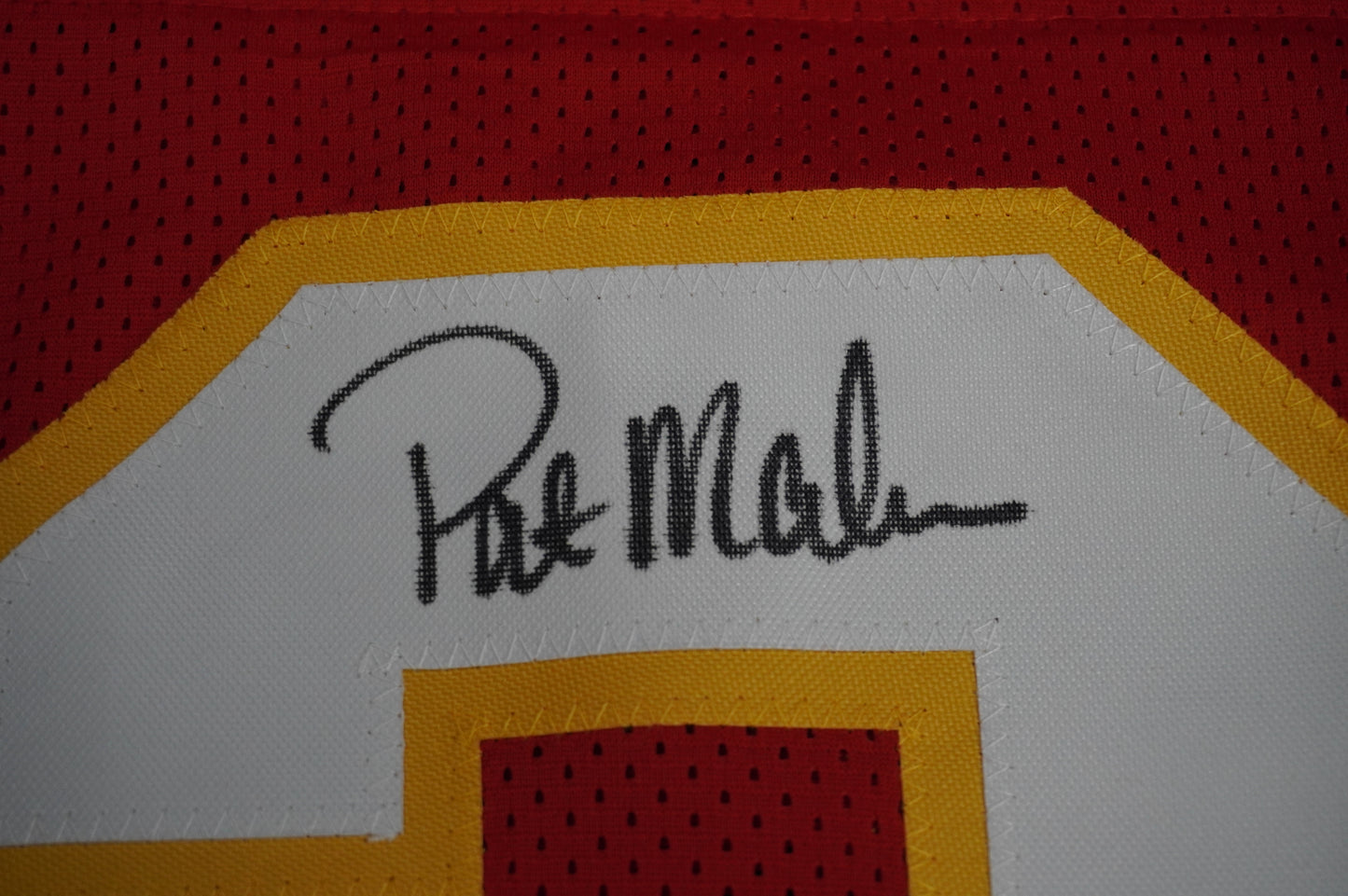 PAT PATRICK MAHOMES SR KANSAS CITY CHIEFS SIGNED JERSEY w/OG MVPMAKER BAS