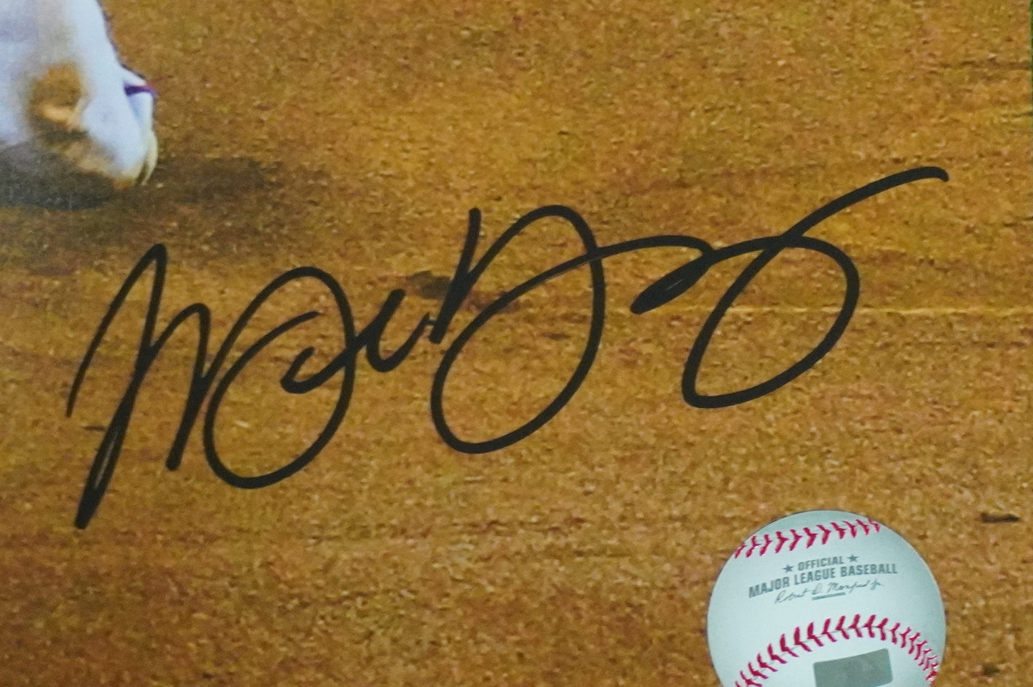 MICHAEL YOUNG TEXAS RANGERS Signed 8x10 Photo BAS COA