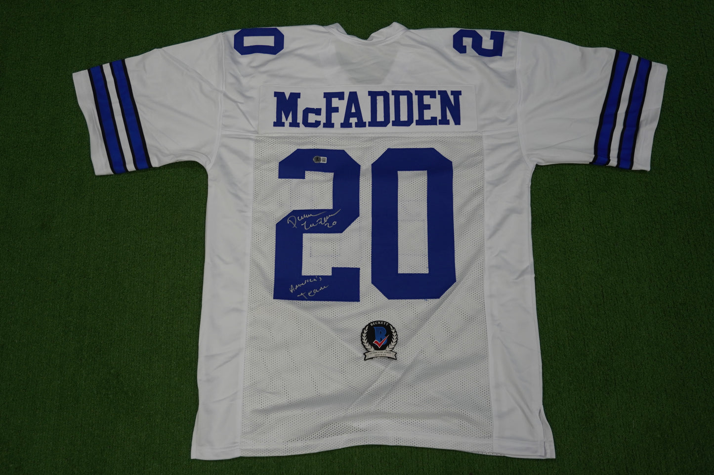 DARREN McFADDEN DALLAS COWBOYS SIGNED JERSEY w/Americas Team XL BAS