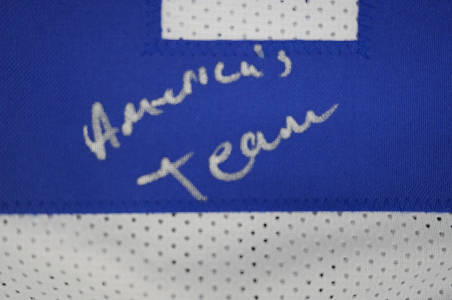 DARREN McFADDEN DALLAS COWBOYS SIGNED JERSEY w/Americas Team XL BAS