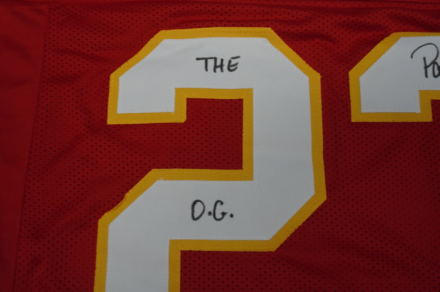 PAT PATRICK MAHOMES SR KANSAS CITY CHIEFS SIGNED JERSEY w/OG MVPMAKER BAS