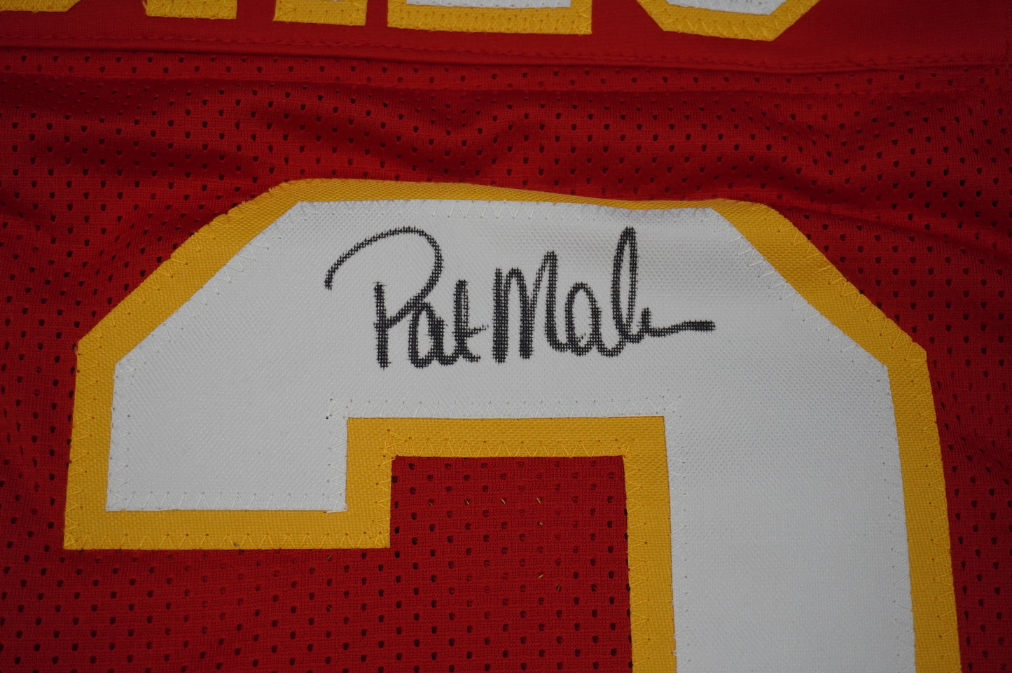 PAT PATRICK MAHOMES SR KANSAS CITY CHIEFS SIGNED JERSEY w/OG MVPMAKER BAS