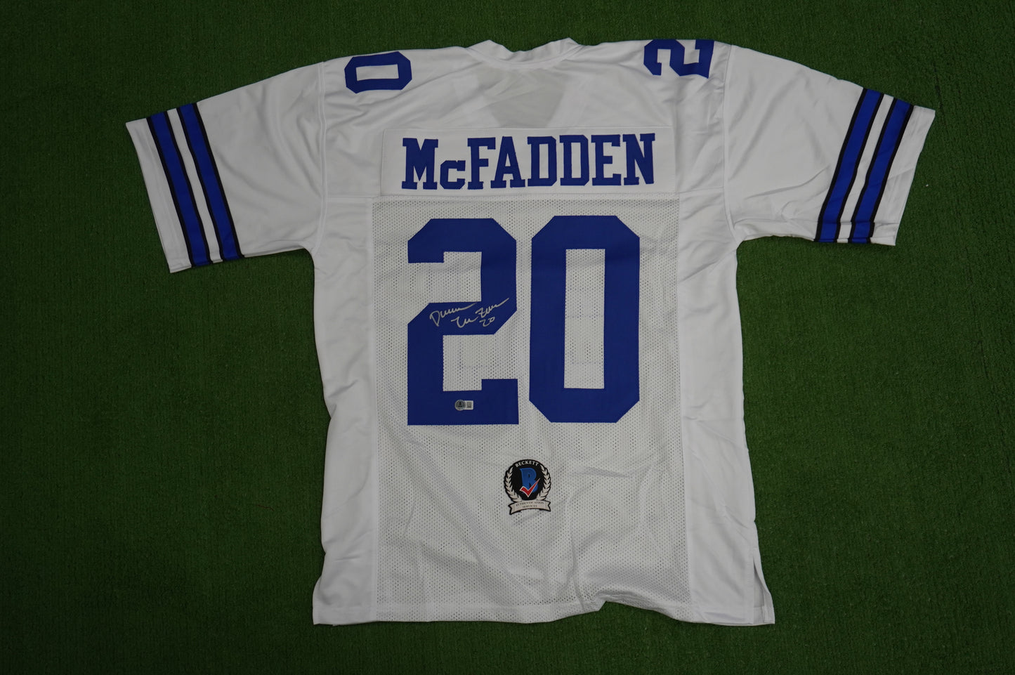DARREN McFADDEN DALLAS COWBOYS SIGNED JERSEY Arkansas Razorbacks XL BAS