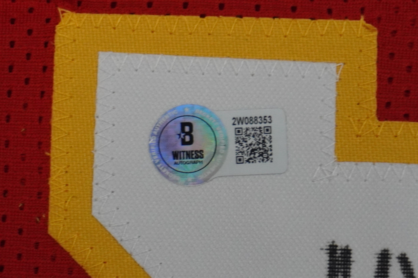 PAT PATRICK MAHOMES SR KANSAS CITY CHIEFS SIGNED JERSEY w/OG MVPMAKER BAS