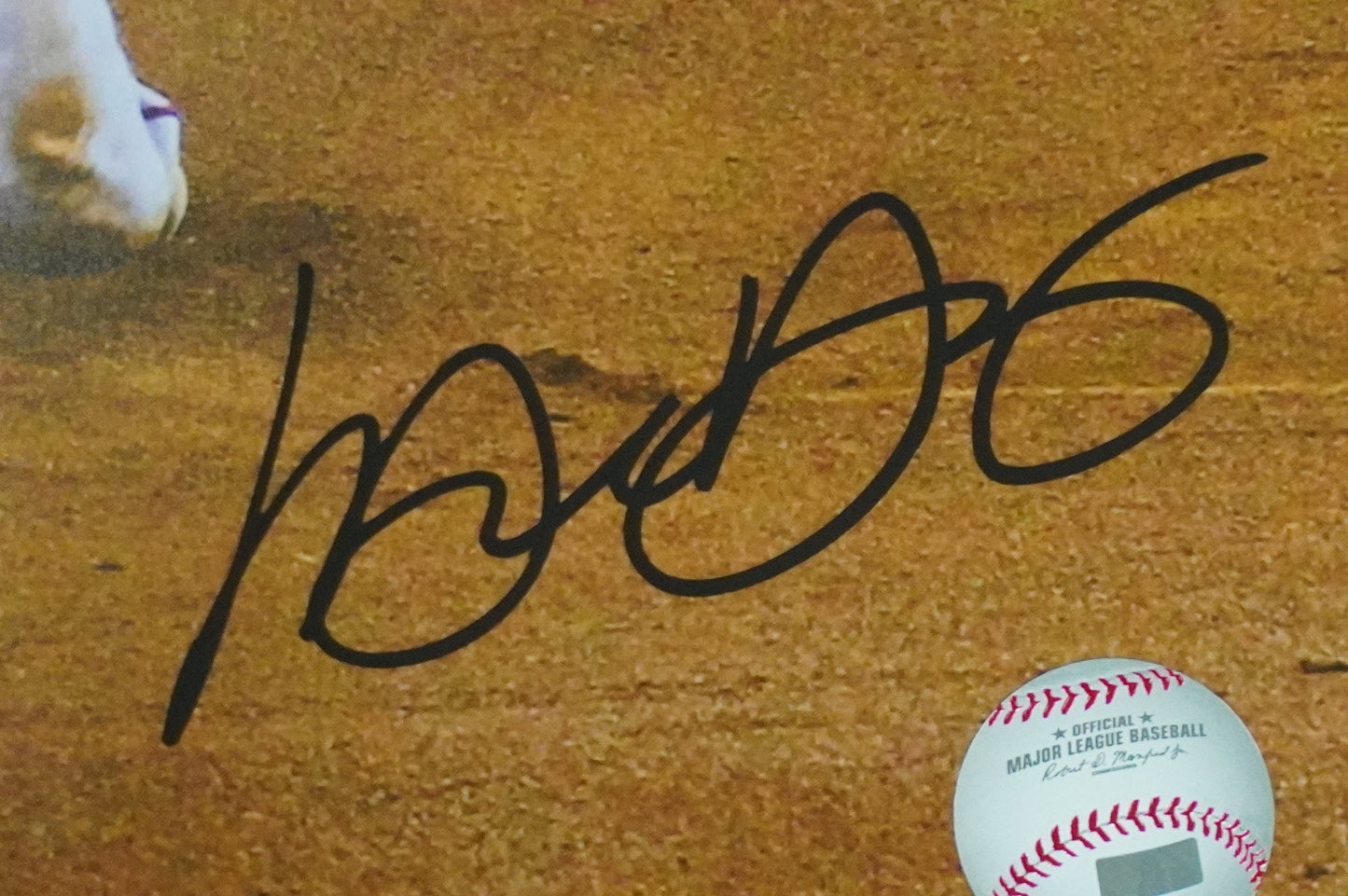 MICHAEL YOUNG TEXAS RANGERS Signed 8x10 Photo BAS COA