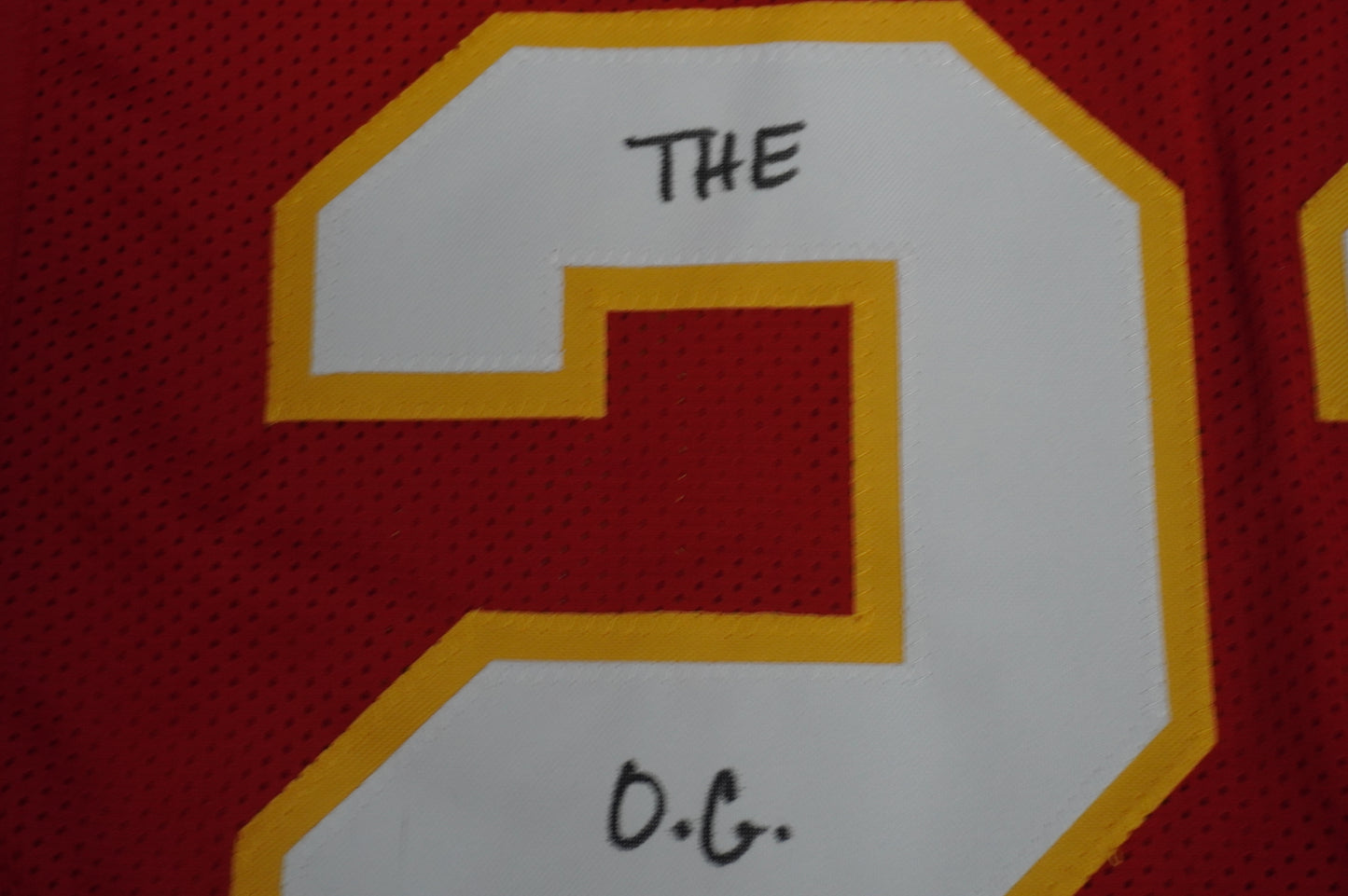 PAT PATRICK MAHOMES SR KANSAS CITY CHIEFS SIGNED JERSEY w/OG MVPMAKER BAS