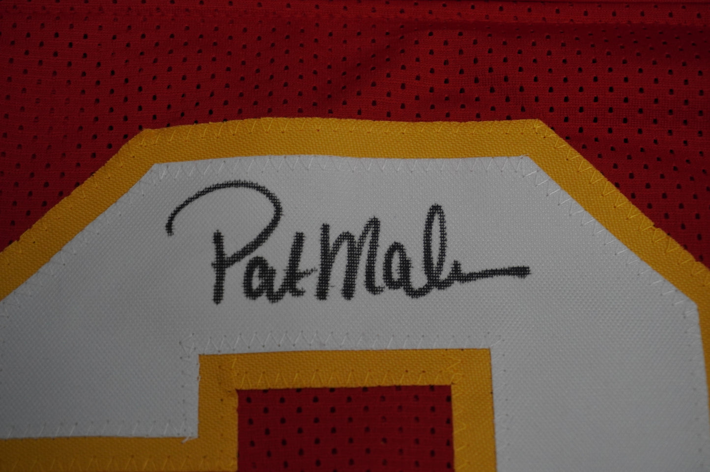 PAT PATRICK MAHOMES SR KANSAS CITY CHIEFS SIGNED JERSEY w/OG MVPMAKER BAS