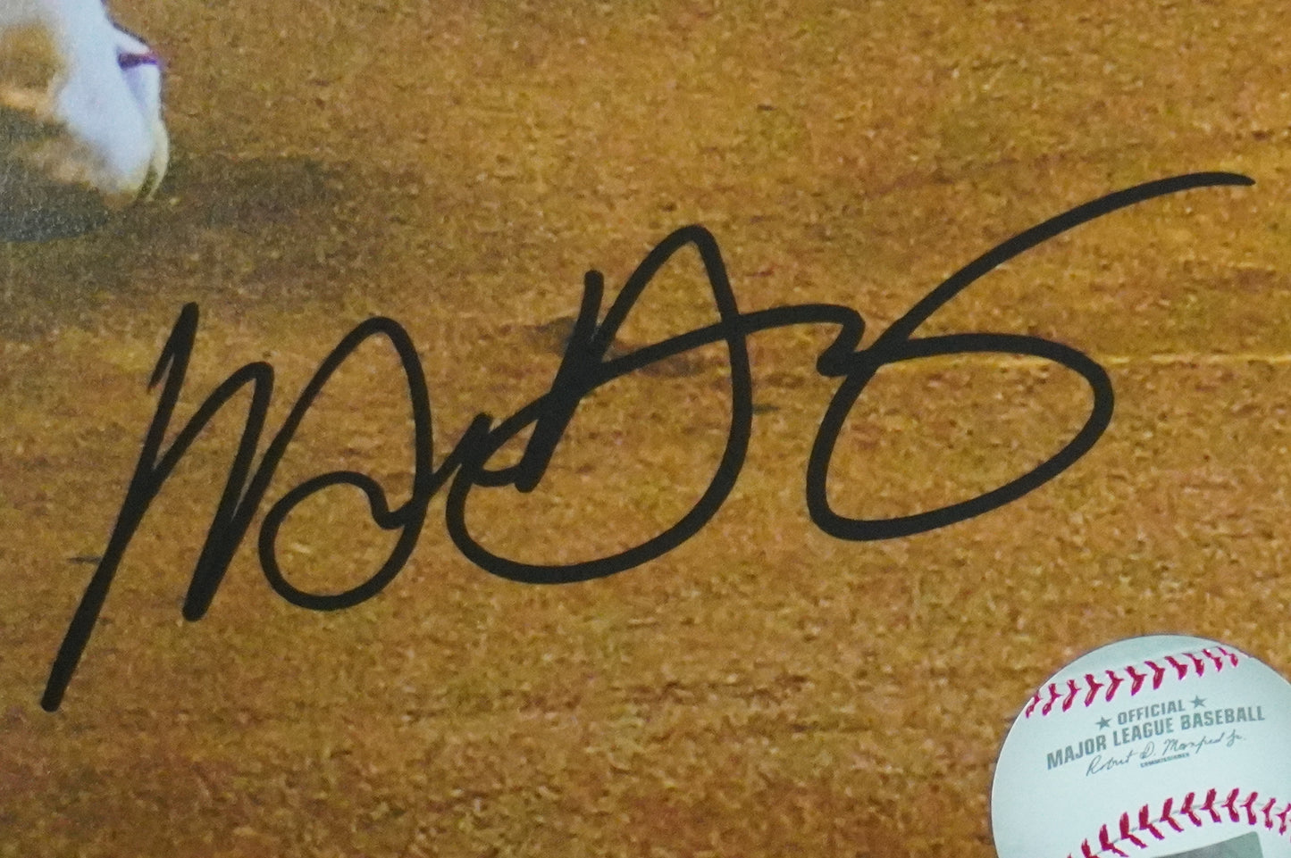 MICHAEL YOUNG TEXAS RANGERS Signed 8x10 Photo BAS COA