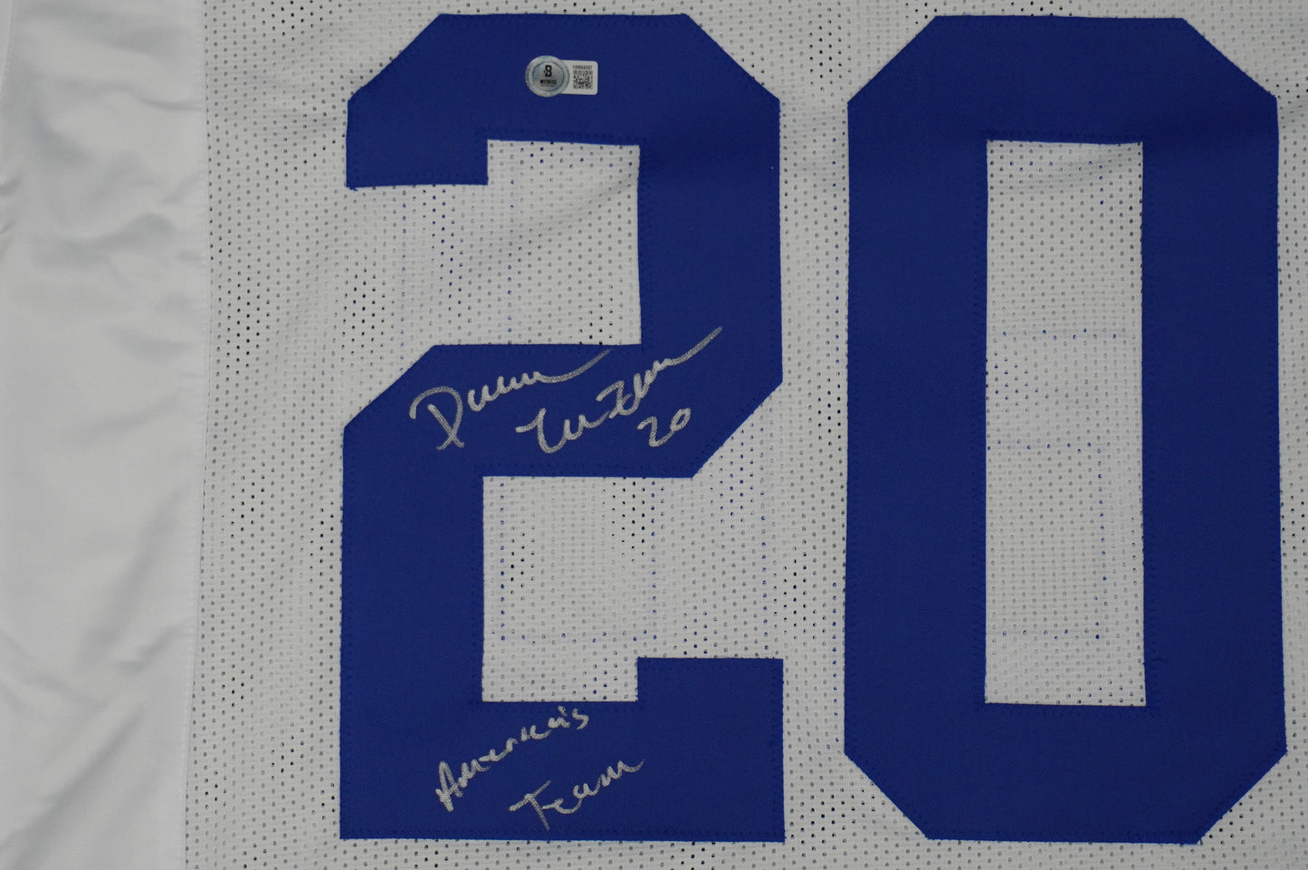 DARREN McFADDEN DALLAS COWBOYS SIGNED JERSEY w/Americas Team XL BAS