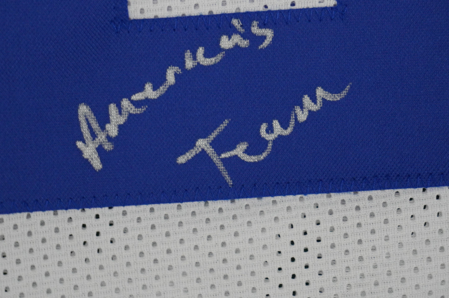 DARREN McFADDEN DALLAS COWBOYS SIGNED JERSEY w/Americas Team XL BAS