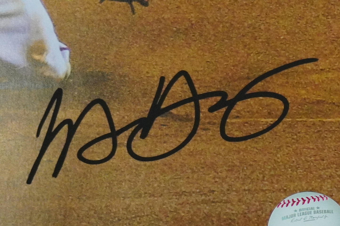 MICHAEL YOUNG TEXAS RANGERS Signed 8x10 Photo BAS COA