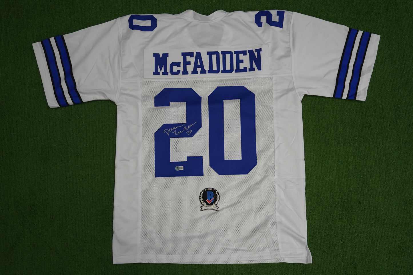 DARREN McFADDEN DALLAS COWBOYS SIGNED JERSEY Arkansas Razorbacks XL BAS