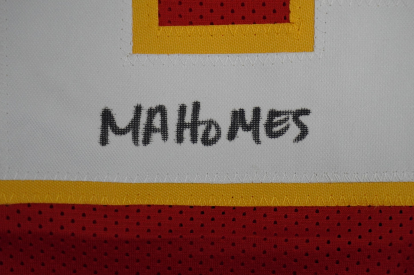 PAT PATRICK MAHOMES SR KANSAS CITY CHIEFS SIGNED JERSEY w/OG MVPMAKER BAS