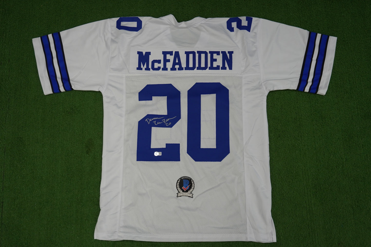 DARREN McFADDEN DALLAS COWBOYS SIGNED JERSEY Arkansas Razorbacks XL BAS
