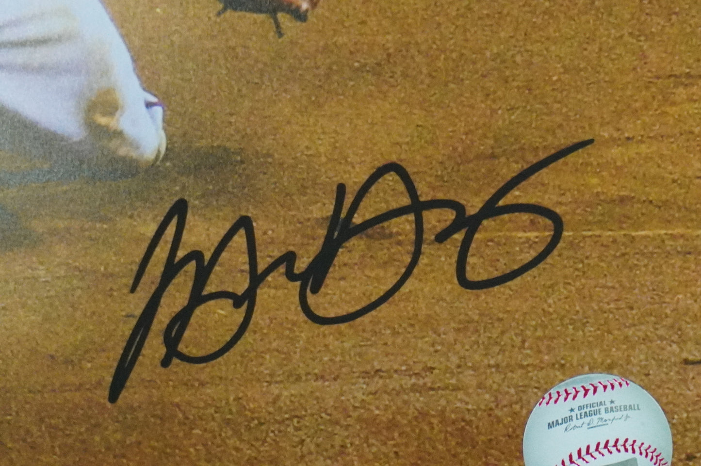 MICHAEL YOUNG TEXAS RANGERS Signed 8x10 Photo BAS COA