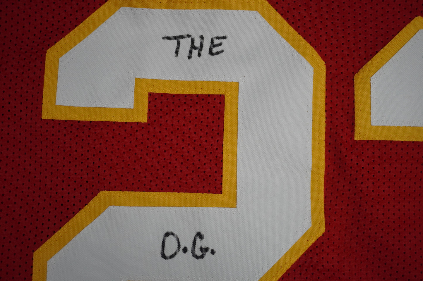 PAT PATRICK MAHOMES SR KANSAS CITY CHIEFS SIGNED JERSEY w/OG MVPMAKER BAS