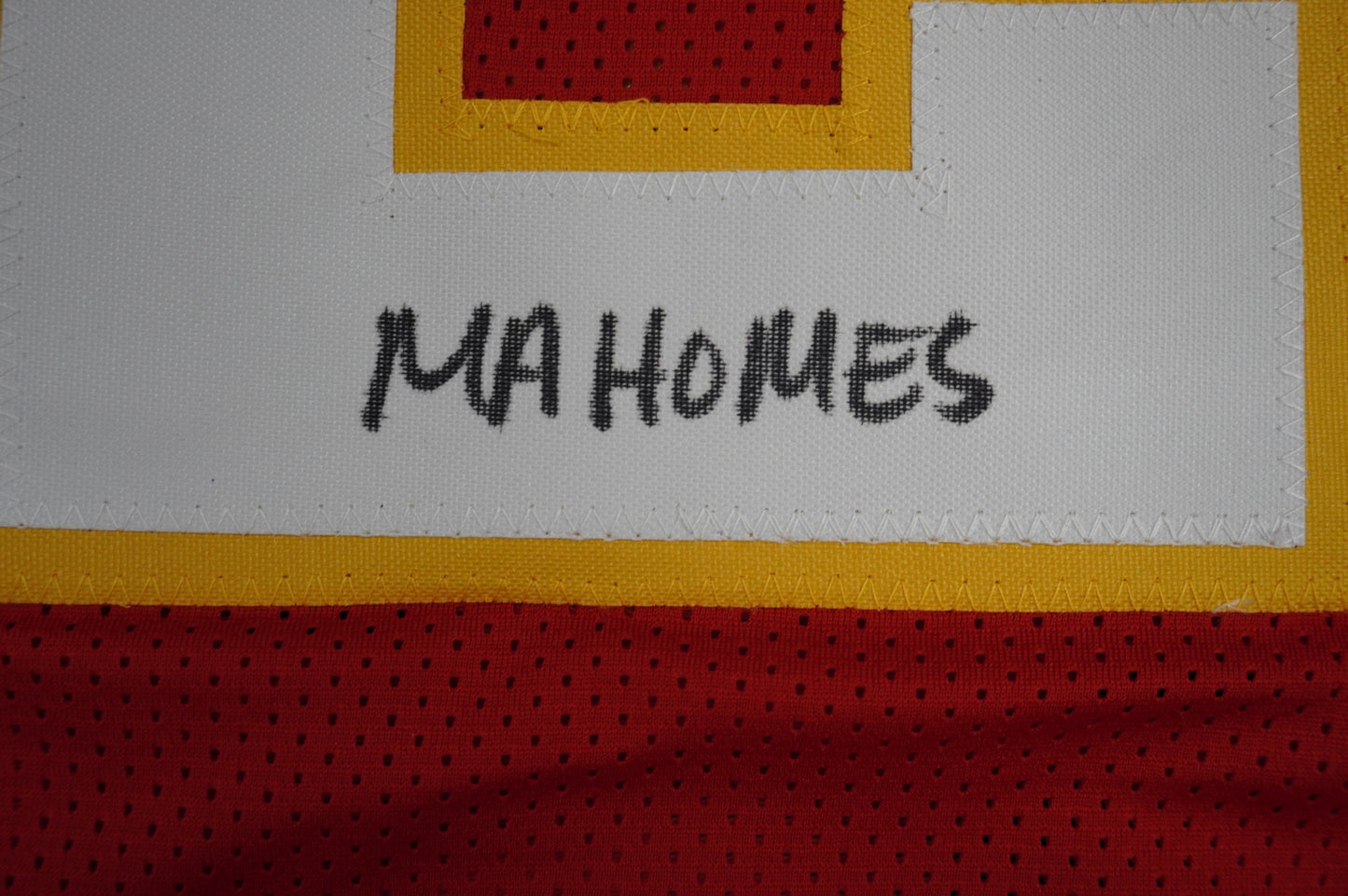 PAT PATRICK MAHOMES SR KANSAS CITY CHIEFS SIGNED JERSEY w/OG MVPMAKER BAS