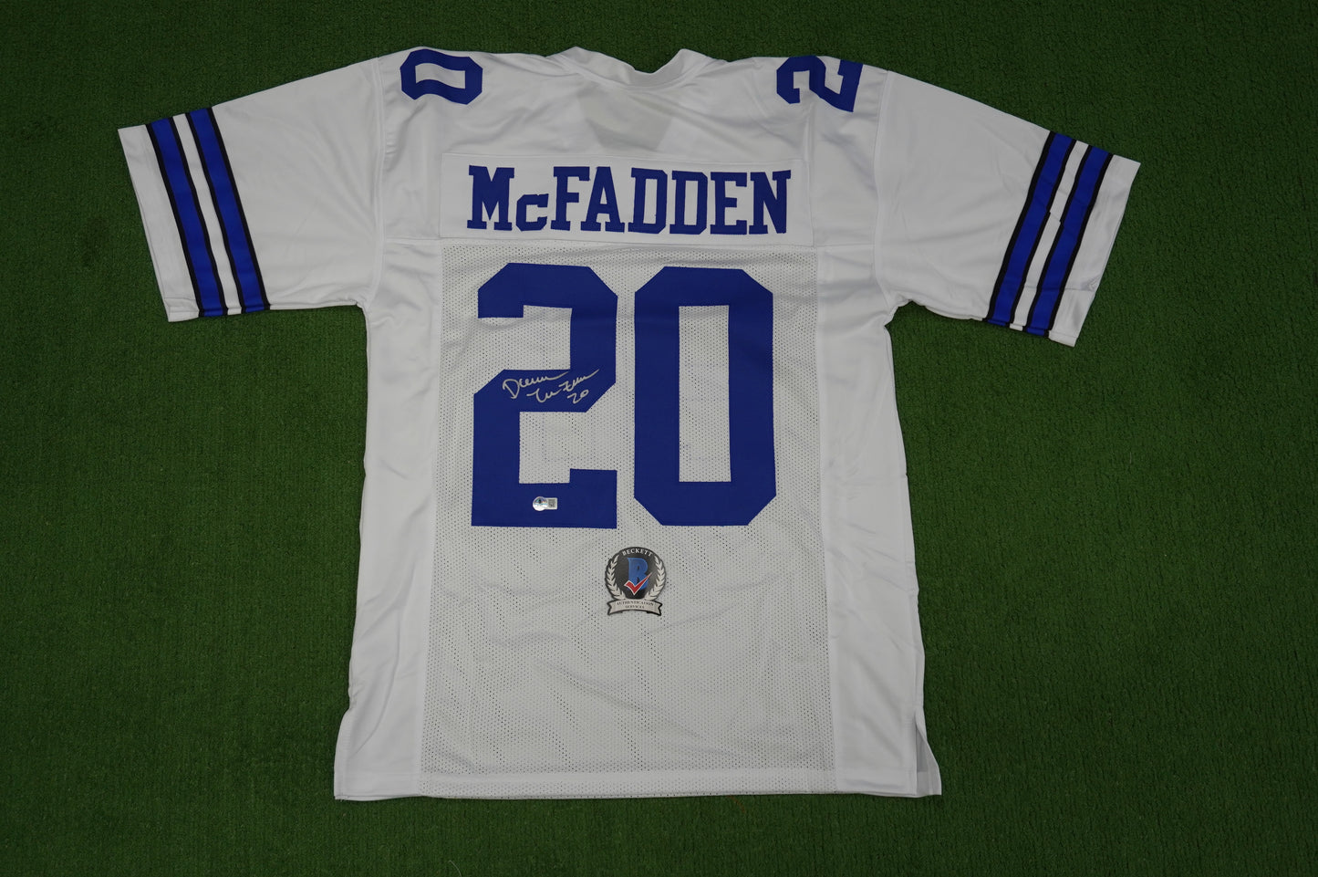 DARREN McFADDEN DALLAS COWBOYS SIGNED JERSEY Arkansas Razorbacks XL BAS