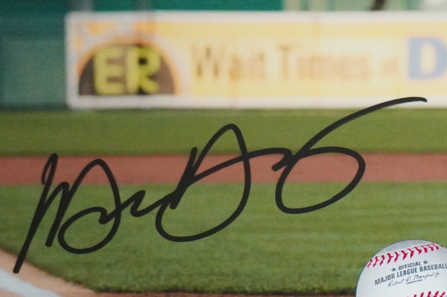 MICHAEL YOUNG TEXAS RANGERS Signed 8x10 Photo BAS COA