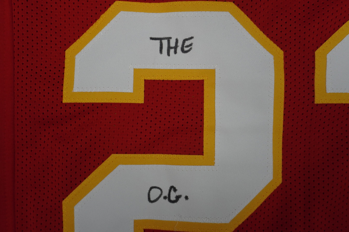 PAT PATRICK MAHOMES SR KANSAS CITY CHIEFS SIGNED JERSEY w/OG MVPMAKER BAS