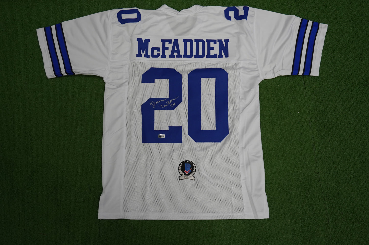 DARREN McFADDEN DALLAS COWBOYS SIGNED JERSEY Arkansas Razorbacks XL BAS