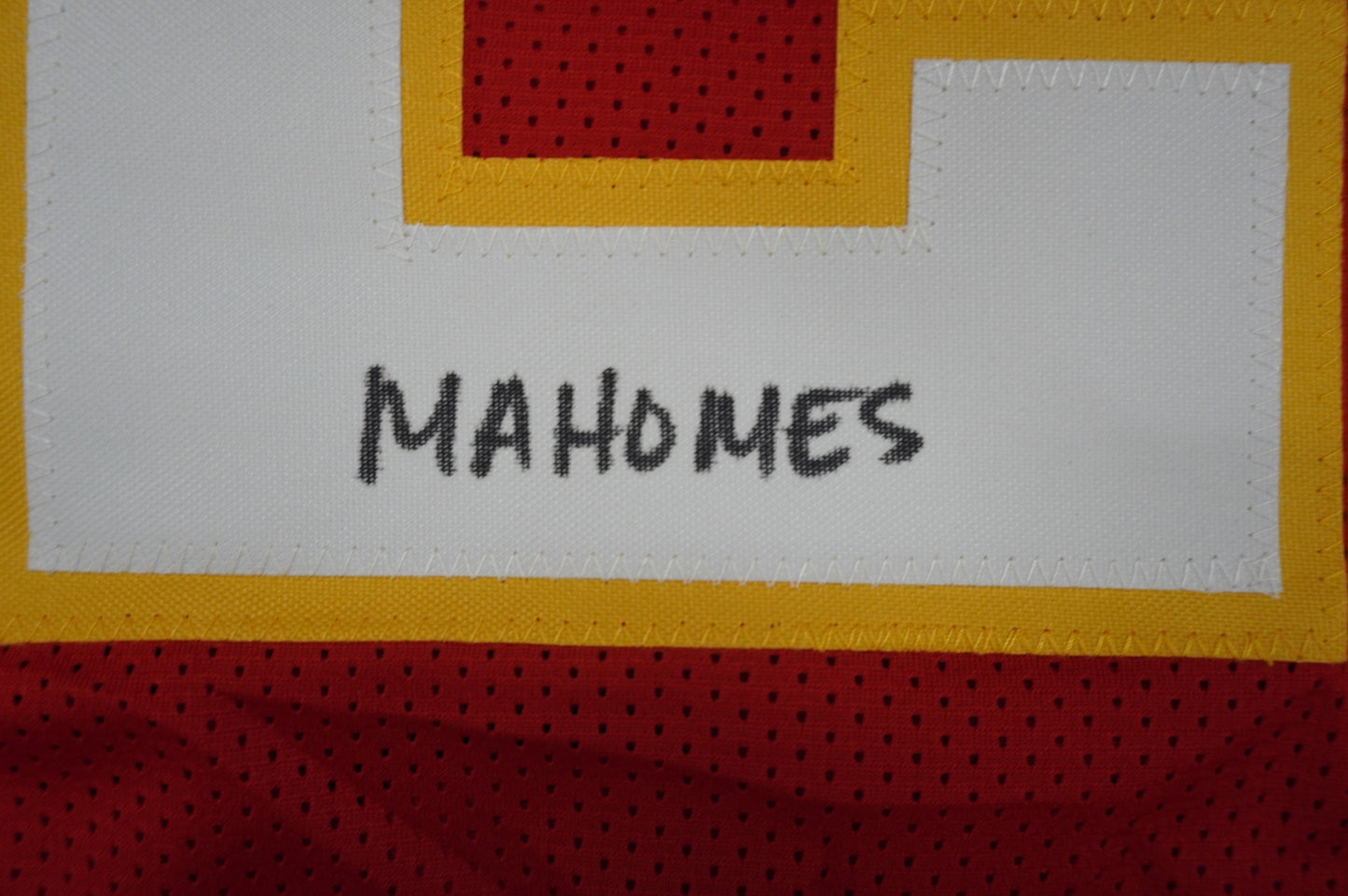 PAT PATRICK MAHOMES SR KANSAS CITY CHIEFS SIGNED JERSEY w/OG MVPMAKER BAS