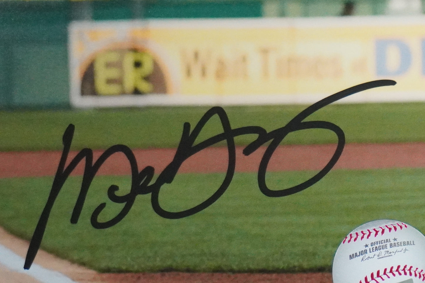 MICHAEL YOUNG TEXAS RANGERS Signed 8x10 Photo BAS COA