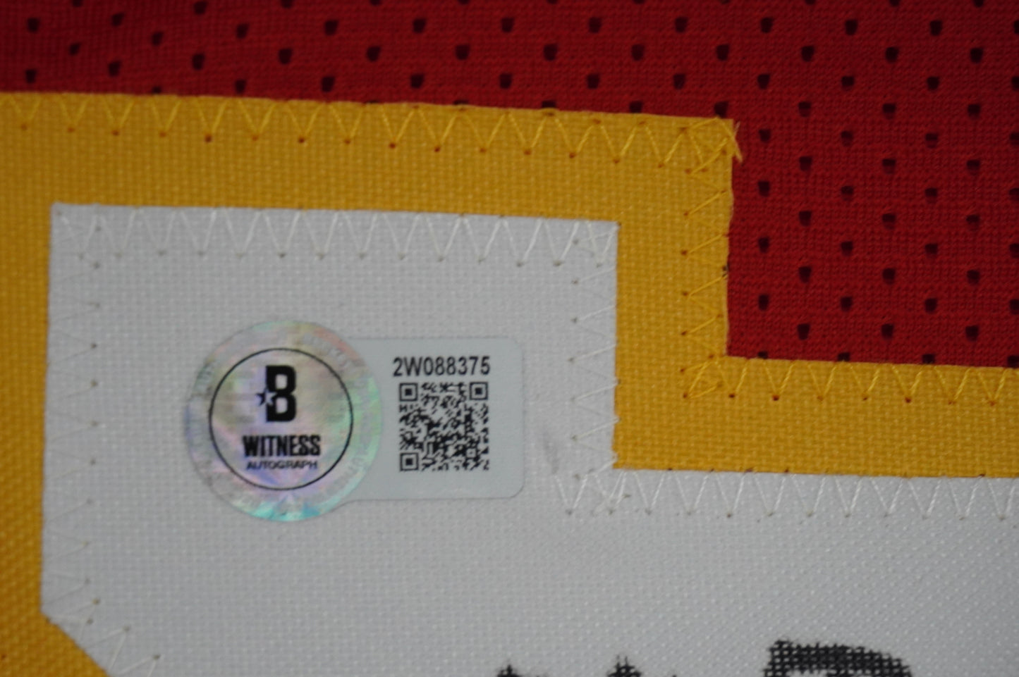 PAT PATRICK MAHOMES SR KANSAS CITY CHIEFS SIGNED JERSEY w/OG MVPMAKER BAS
