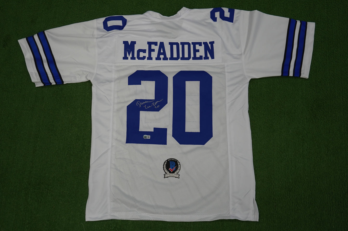DARREN McFADDEN DALLAS COWBOYS SIGNED JERSEY Arkansas Razorbacks XL BAS