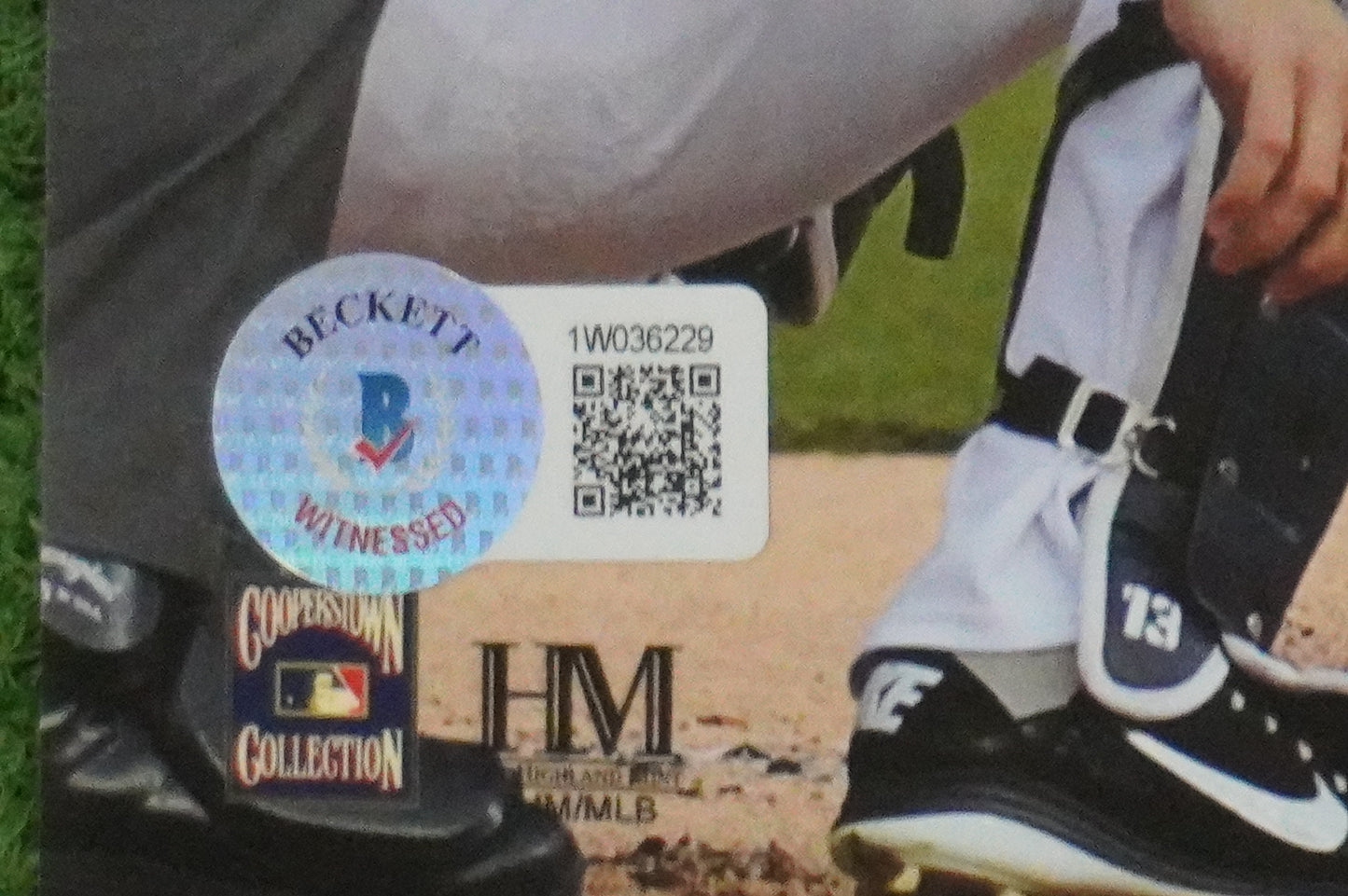 MICHAEL YOUNG TEXAS RANGERS Signed 8x10 Photo BAS COA