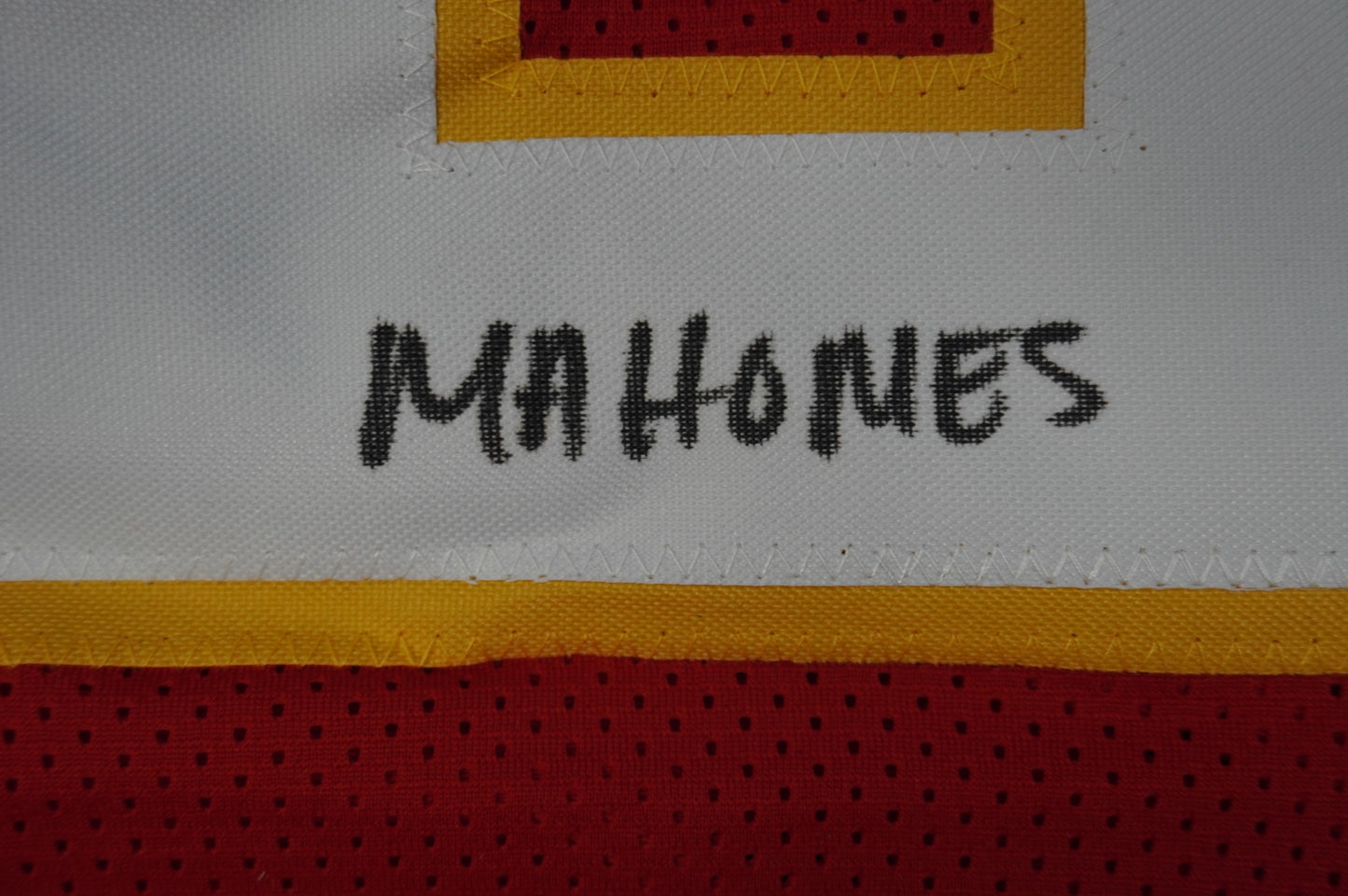 PAT PATRICK MAHOMES SR KANSAS CITY CHIEFS SIGNED JERSEY w/OG MVPMAKER BAS