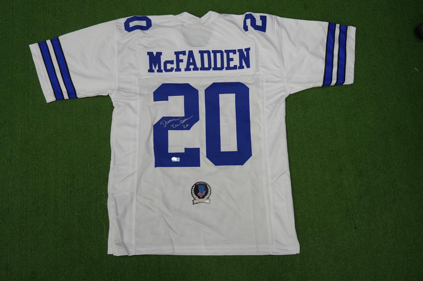 DARREN McFADDEN DALLAS COWBOYS SIGNED JERSEY Arkansas Razorbacks XL BAS