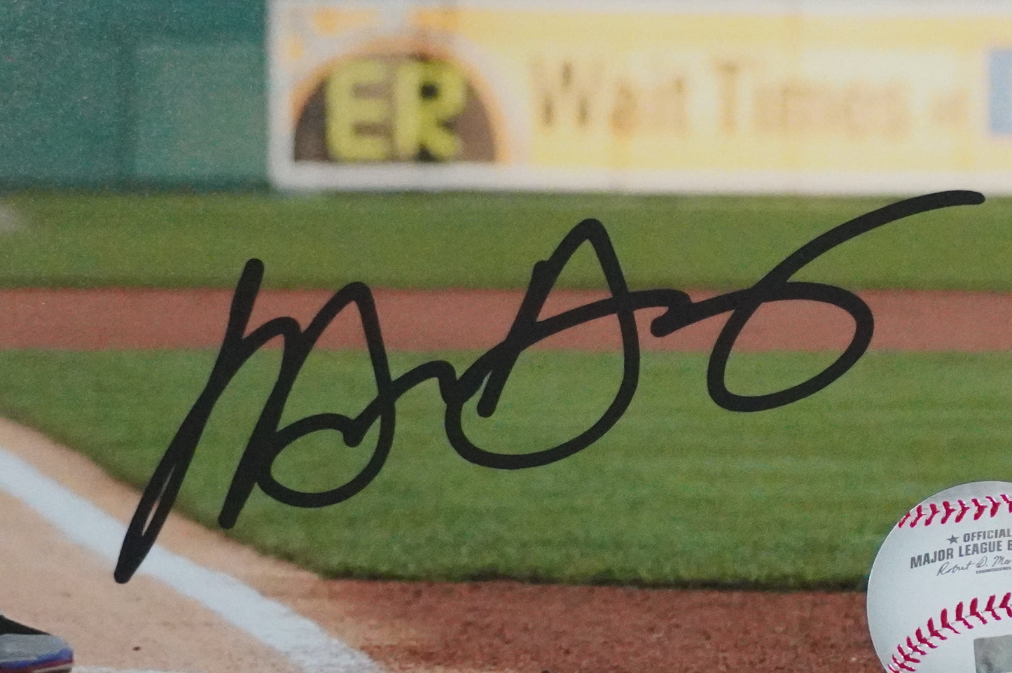 MICHAEL YOUNG TEXAS RANGERS Signed 8x10 Photo BAS COA