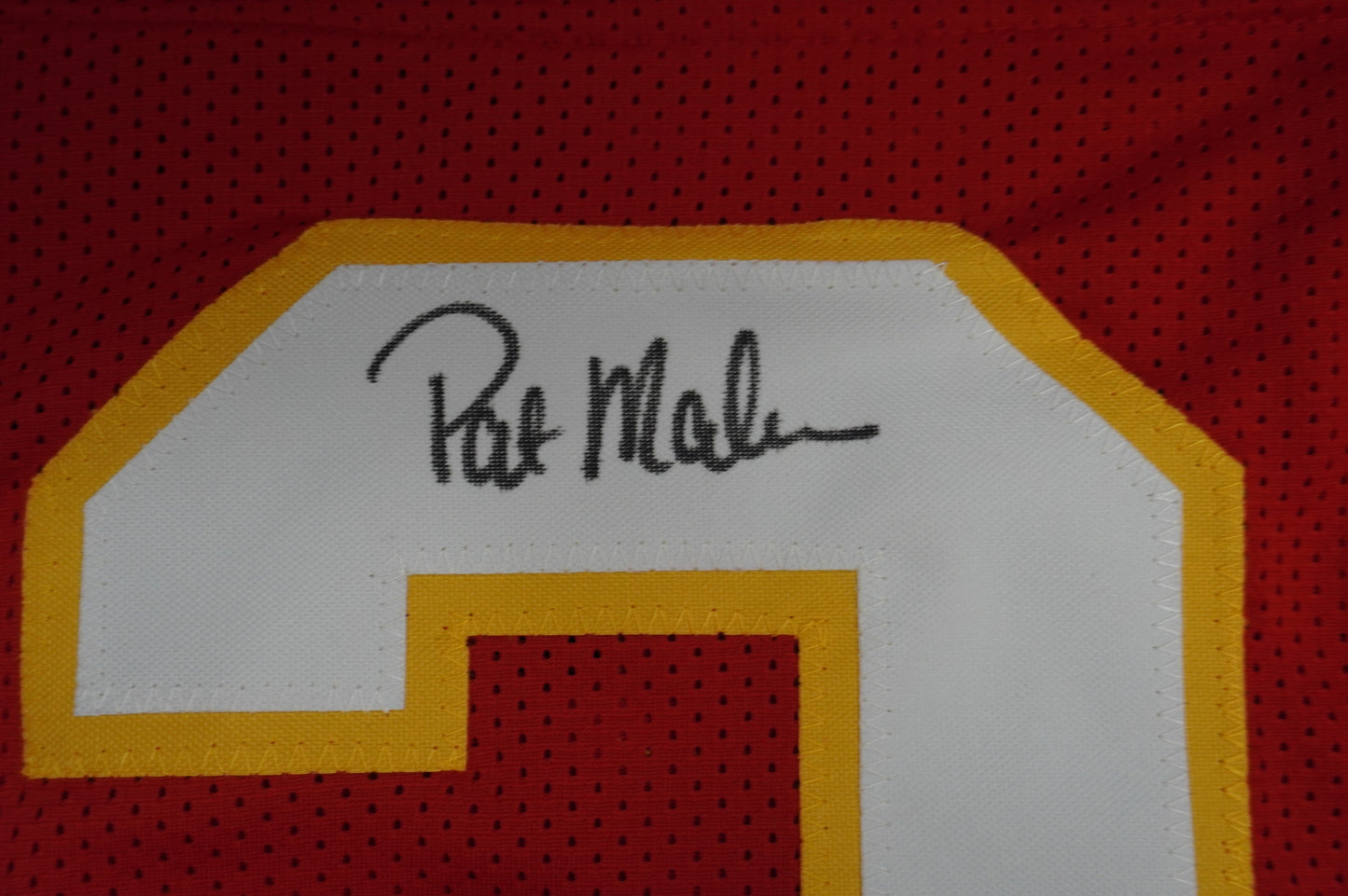 PAT PATRICK MAHOMES SR KANSAS CITY CHIEFS SIGNED JERSEY w/OG MVPMAKER BAS