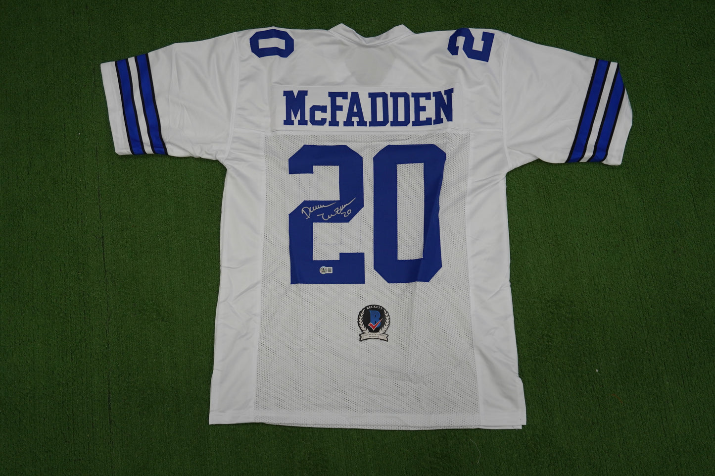 DARREN McFADDEN DALLAS COWBOYS SIGNED JERSEY Arkansas Razorbacks XL BAS