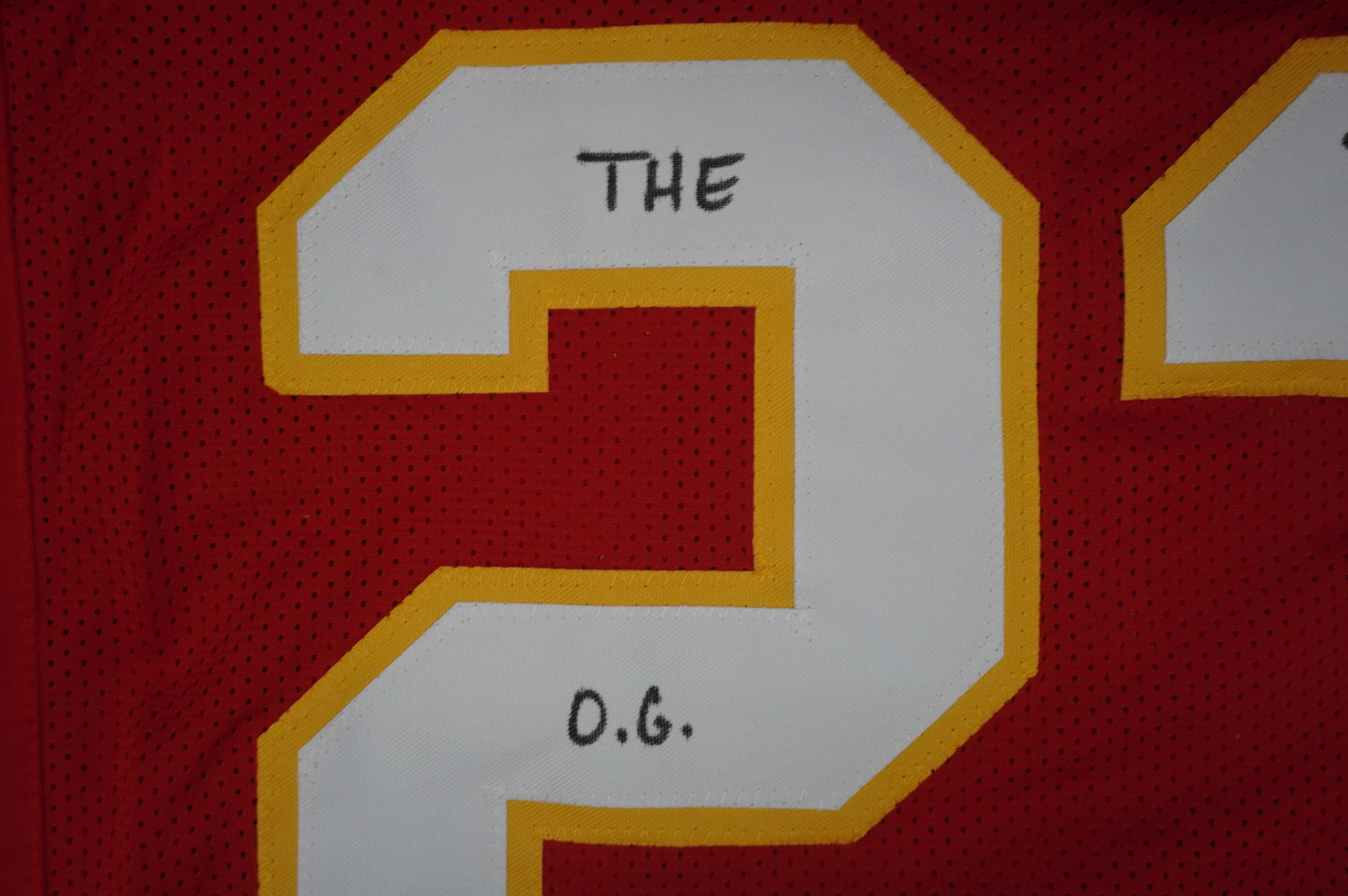 PAT PATRICK MAHOMES SR KANSAS CITY CHIEFS SIGNED JERSEY w/OG MVPMAKER BAS