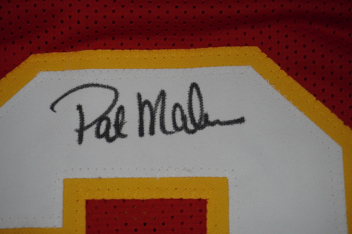 PAT PATRICK MAHOMES SR KANSAS CITY CHIEFS SIGNED JERSEY w/OG MVPMAKER BAS